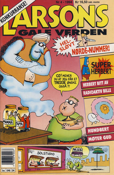 Cover for Larsons gale verden (Bladkompaniet / Schibsted, 1992 series) #4/1994