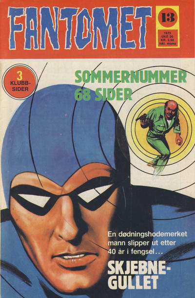 Cover for Fantomet (Nordisk Forlag, 1973 series) #13/1973