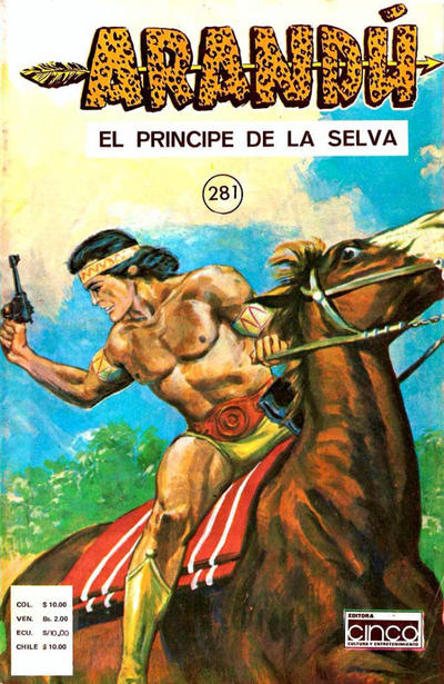 Cover for Arandú, El Príncipe de la Selva (Editora Cinco, 1977 series) #281
