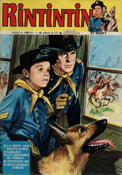 Cover for Rintintin et Rusty (Sage - Sagédition, 1970 series) #54