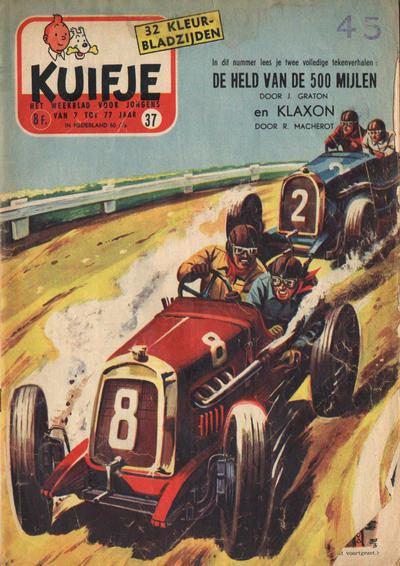 Cover for Kuifje (Le Lombard, 1946 series) #37/1957