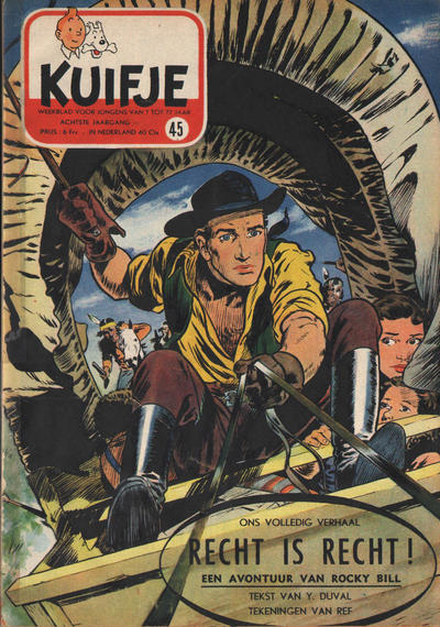 Cover for Kuifje (Le Lombard, 1946 series) #45/1953