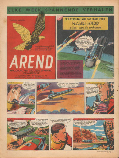 Cover for Arend (Bureau Arend, 1955 series) #Jaargang 9/49
