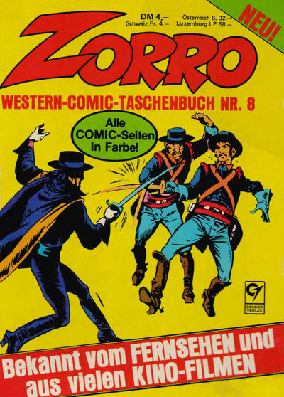 Cover for Zorro (Condor, 1978 series) #8