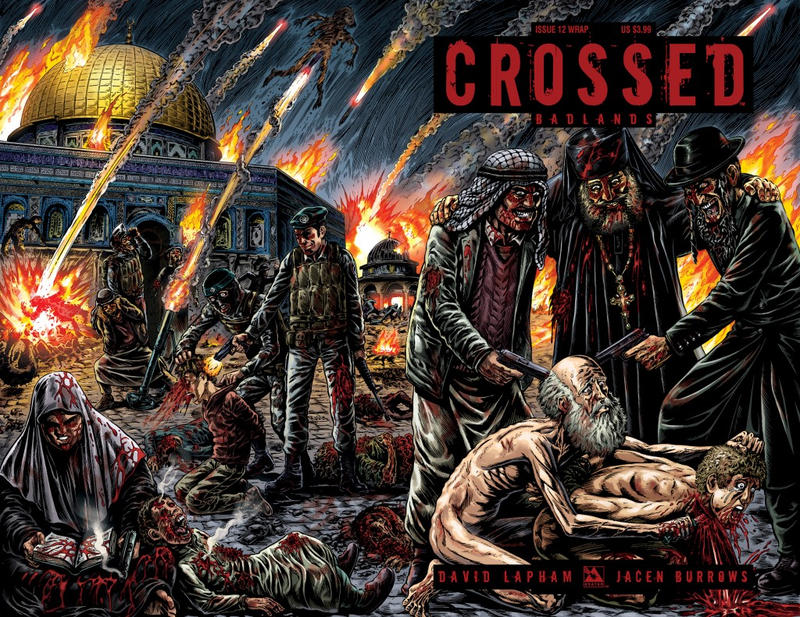 Cover for Crossed Badlands (Avatar Press, 2012 series) #12 [Wraparound Cover - Raulo Caceres]