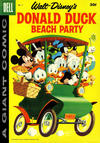 Cover for Walt Disney's Donald Duck Beach Party (Dell, 1954 series) #5 [30¢]