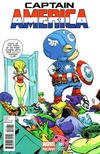 Cover for Captain America (Marvel, 2013 series) #1 [Skottie Young Babies Variant]