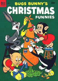 Cover for Bugs Bunny's Christmas Funnies (Dell, 1950 series) #4 [30¢]
