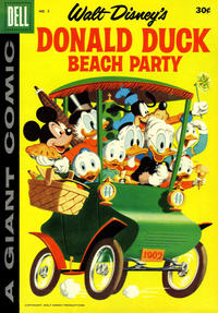 Cover Thumbnail for Walt Disney's Donald Duck Beach Party (Dell, 1954 series) #5 [30¢]