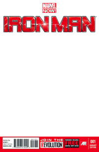 Cover Thumbnail for Iron Man (Marvel, 2013 series) #1 [Blank Variant Cover]