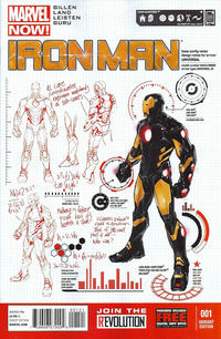 Cover Thumbnail for Iron Man (Marvel, 2013 series) #1 ["Design" Variant Cover by Carlo Pagulayan]