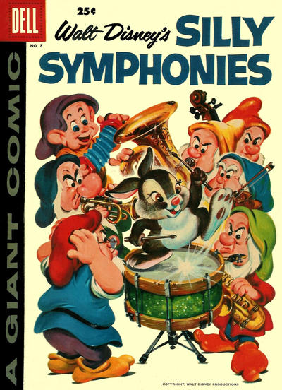 Cover for Walt Disney's Silly Symphonies (Dell, 1952 series) #8 [25¢]