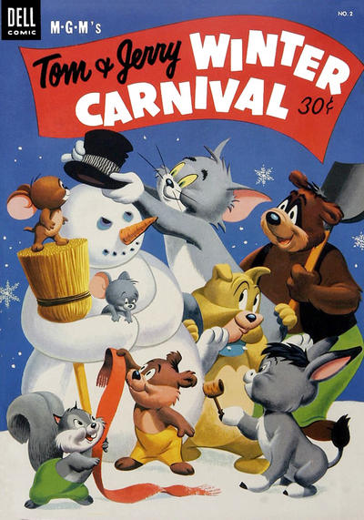 Cover for Tom & Jerry Winter Carnival (Dell, 1952 series) #2 [30¢]