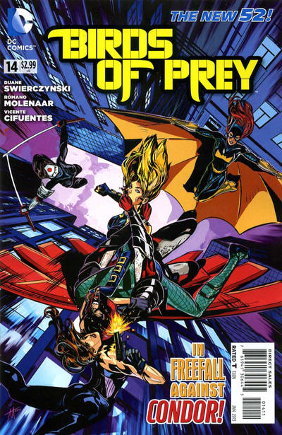 Cover for Birds of Prey (DC, 2011 series) #14