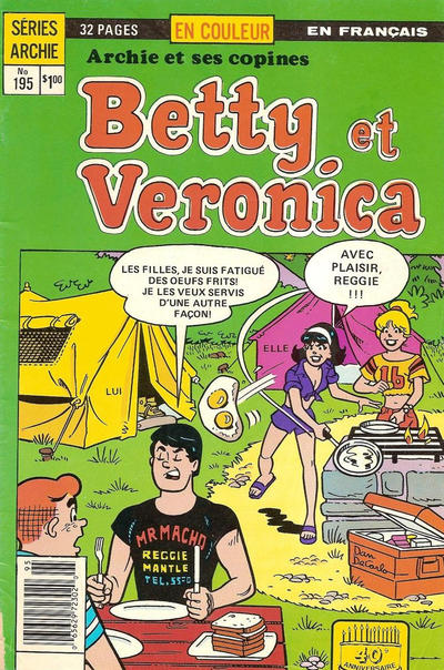 Cover for Betty et Véronica (Editions Héritage, 1971 series) #195