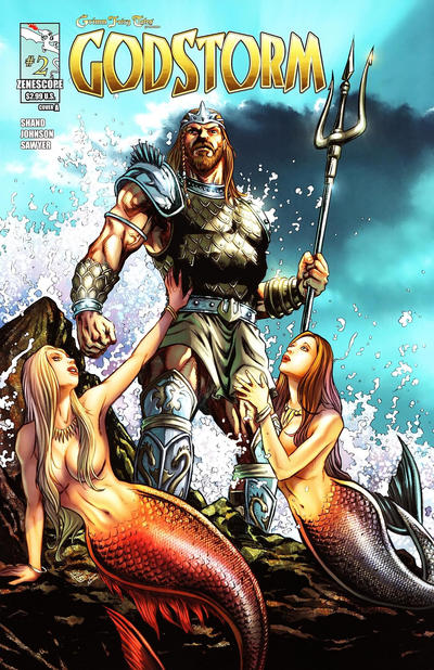 Cover for Grimm Fairy Tales Presents Godstorm (Zenescope Entertainment, 2012 series) #2 [Cover A Anthony Spay]
