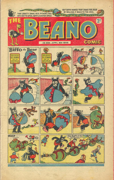 Cover for The Beano Comic (D.C. Thomson, 1938 series) #359