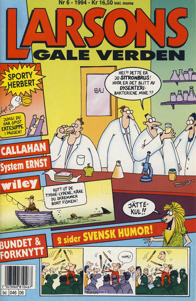 Cover for Larsons gale verden (Bladkompaniet / Schibsted, 1992 series) #6/1994