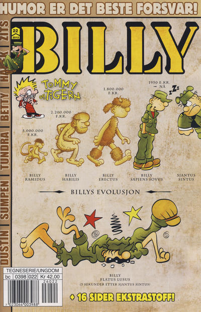 Cover for Billy (Hjemmet / Egmont, 1998 series) #22/2012