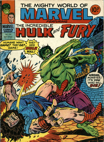 Cover for The Mighty World of Marvel (Marvel UK, 1972 series) #270