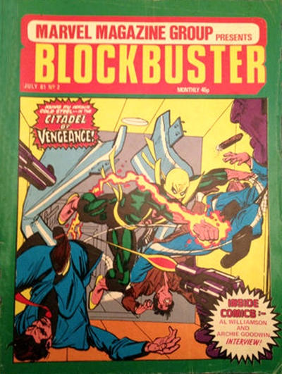 Cover for Blockbuster (Marvel UK, 1981 series) #2