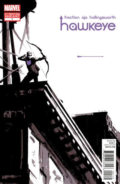 Cover for Hawkeye (Marvel, 2012 series) #1 [2nd Printing Variant - David Aja Cover]