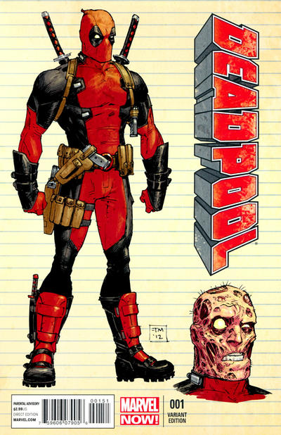 Cover for Deadpool (Marvel, 2013 series) #1 [Variant Cover by Tony Moore]