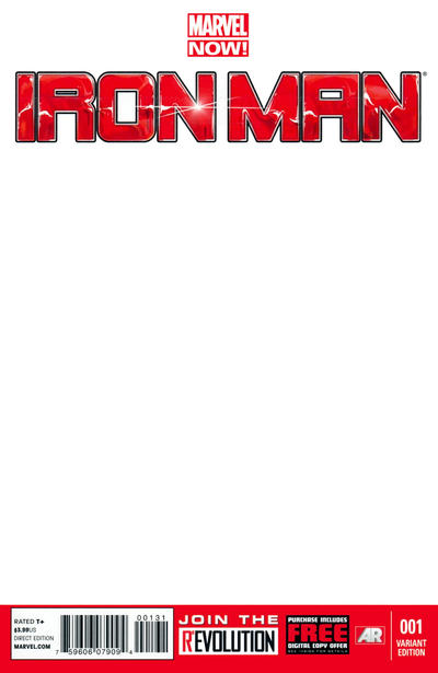 Cover for Iron Man (Marvel, 2013 series) #1 [Blank Variant Cover]