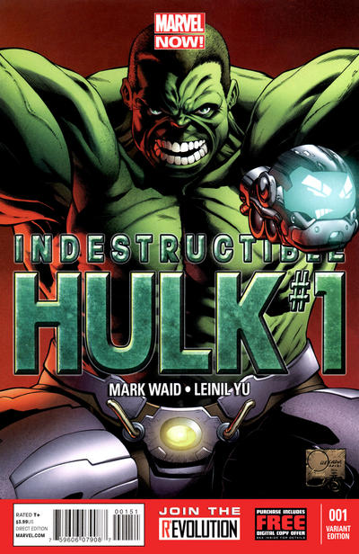 Cover for Indestructible Hulk (Marvel, 2013 series) #1 [Phantom Variant Cover by C.P. Wilson III]