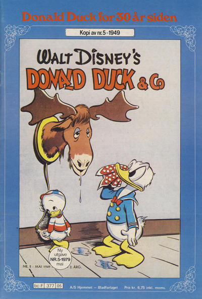 Cover for Donald Duck for 30 år siden (Hjemmet / Egmont, 1978 series) #5/1979