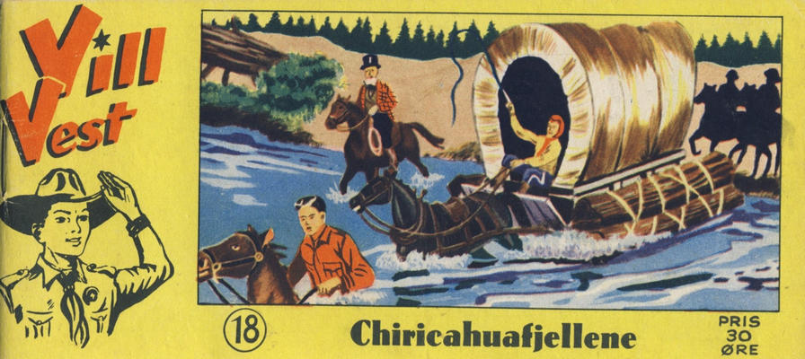 Cover for Vill Vest (Serieforlaget / Se-Bladene / Stabenfeldt, 1953 series) #18/1955
