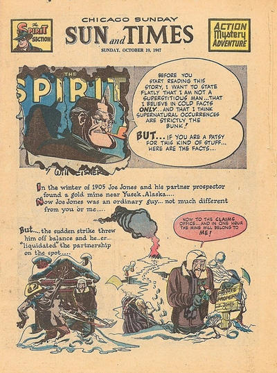 Cover for The Spirit (Register and Tribune Syndicate, 1940 series) #10/19/1947