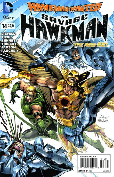 Cover for The Savage Hawkman (DC, 2011 series) #14