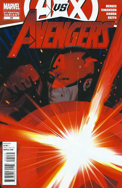Cover for Avengers (Marvel, 2010 series) #25 [2nd Printing Cover by Daniel Acuña]