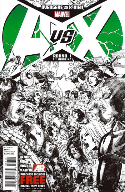 Cover for Avengers vs. X-Men (Marvel, 2012 series) #1 [6th Printing Variant]