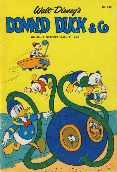 Cover for Donald Duck & Co (Hjemmet / Egmont, 1948 series) #40/1968
