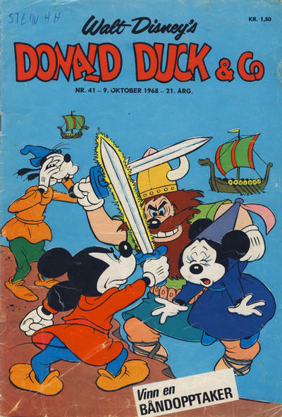 Cover for Donald Duck & Co (Hjemmet / Egmont, 1948 series) #41/1968