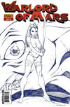 Cover for Warlord of Mars (Dynamite Entertainment, 2010 series) #12 ["Risqué Art" Blue Sketch Retailer Incentive Variant Cover by Alé Garza]