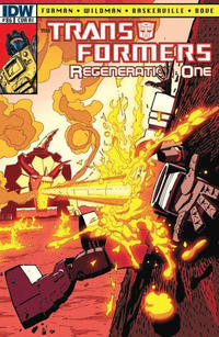 Cover for Transformers: Regeneration One (IDW, 2012 series) #86 [Cover RI - Incentive Geoff Senior Variant]