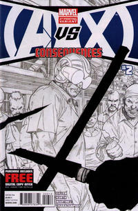 Cover Thumbnail for AVX: Consequences (Marvel, 2012 series) #2 [Sketched & Inked Second Printing Variant by Ron Garney]