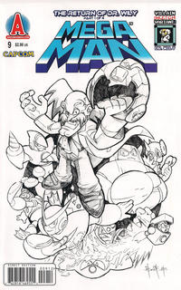 Cover for Mega Man (Archie, 2011 series) #9 [Villain Sketch Variant: Dr. Wily ]