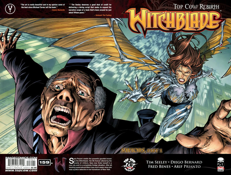 Cover for Witchblade (Image, 1995 series) #159 [Wraparound Variant Cover by Diego Bernard]