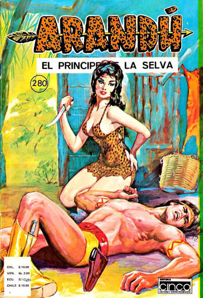 Cover for Arandú, El Príncipe de la Selva (Editora Cinco, 1977 series) #280