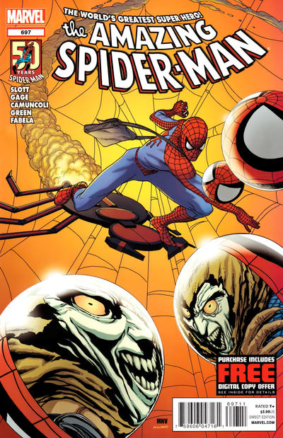 Cover for The Amazing Spider-Man (Marvel, 1999 series) #697 [Direct Edition]
