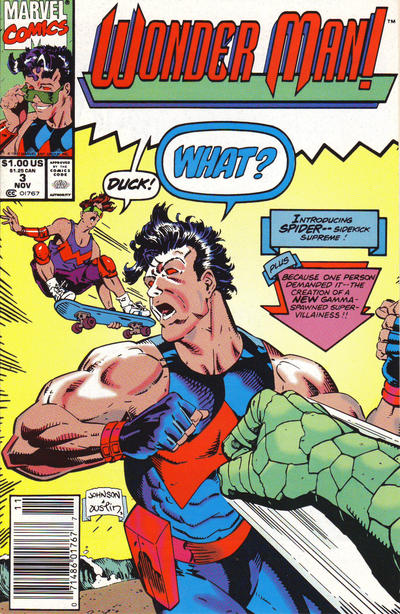 Cover for Wonder Man (Marvel, 1991 series) #3 [Newsstand]