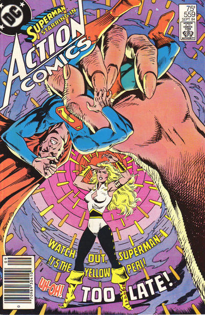 Cover for Action Comics (DC, 1938 series) #559 [Newsstand]