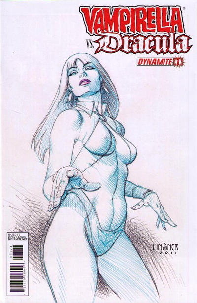 Cover for Vampirella vs. Dracula (Dynamite Entertainment, 2012 series) #1 [Sketch Art Retailer Incentive Cover]