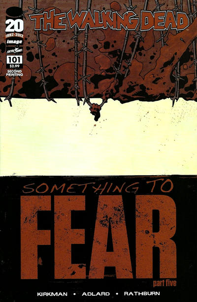 Cover for The Walking Dead (Image, 2003 series) #101 [2nd Printing Cover by Charlie Adlard]