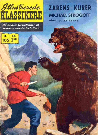 Cover for Illustrerede Klassikere (I.K. [Illustrerede klassikere], 1956 series) #105 - Zarens kurer Michael Strogoff
