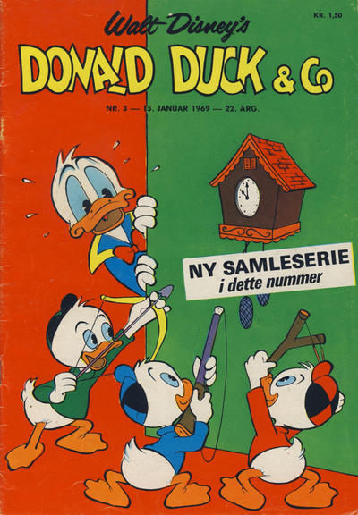 Cover for Donald Duck & Co (Hjemmet / Egmont, 1948 series) #3/1969